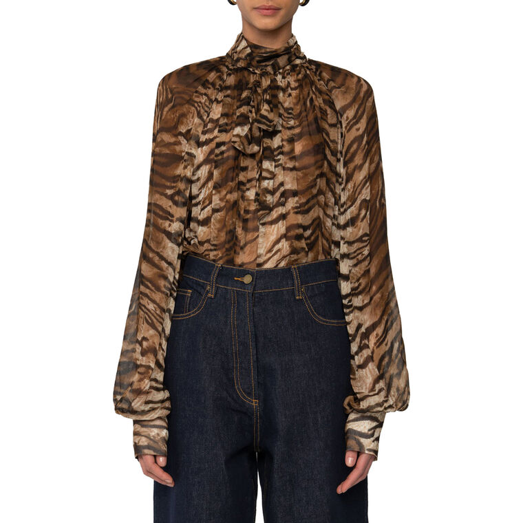 Zenia Long Sleeve High Neck Top image number null