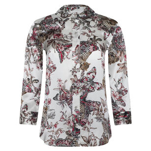 Dani 3/4 Sleeve Silk Blouse