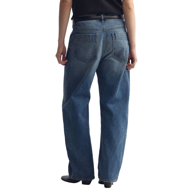 Tribeca High-Rise Barrel-Leg Jean image number null