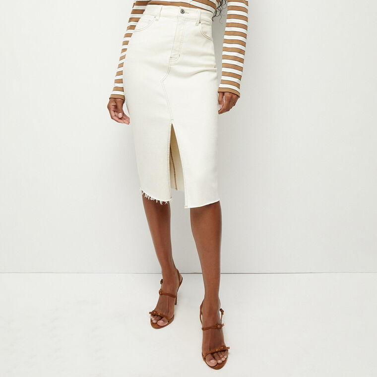 Breves Midi Denim Skirt image number null