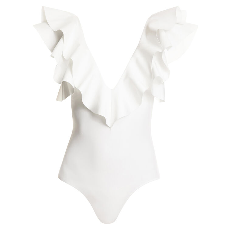 Santa Ruffle Top One Piece image number null