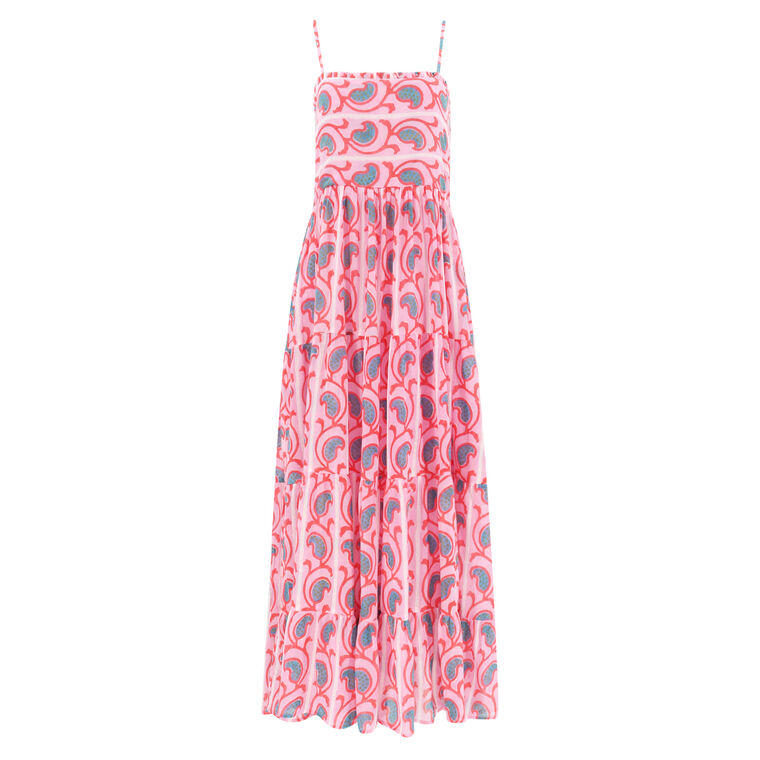 Smocked Back Maxi Dress image number null