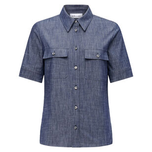 Vesper Short Sleeve Denim Top