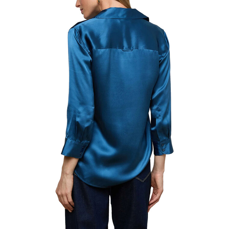 Dani 3/4 Sleeve Silk Blouse image number null