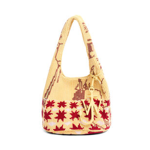 Mini Beaded Shopper Bag