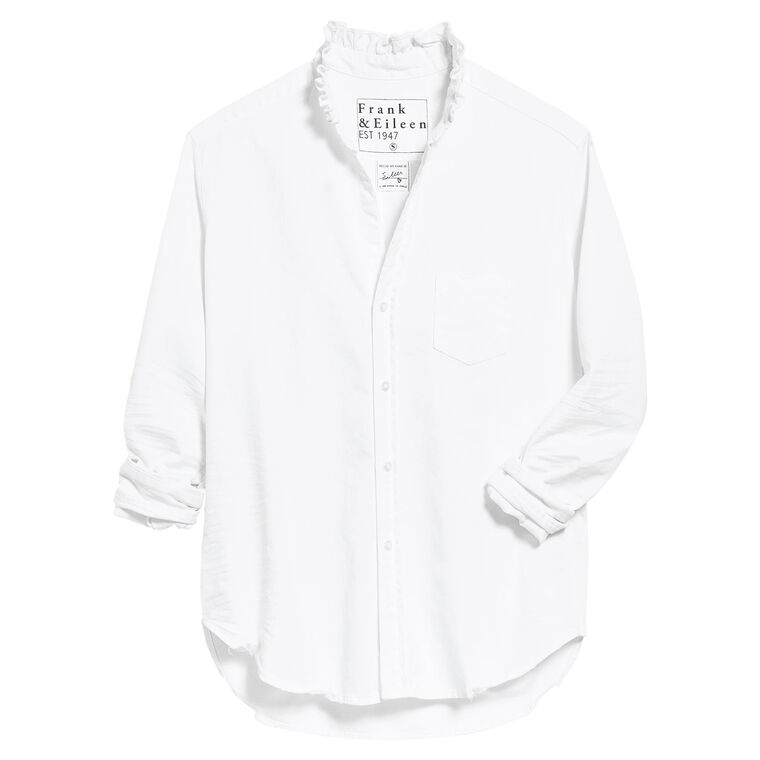 Eileen Ruffle Collar Button-Up Shirt image number null