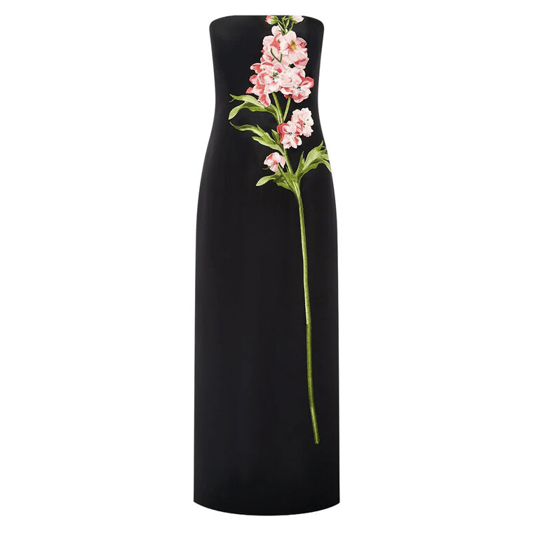 Rayna Strapless Embroidered Maxi Dress image number null