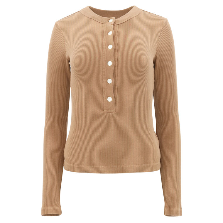 Varra Long Sleeve Henley Top image number null