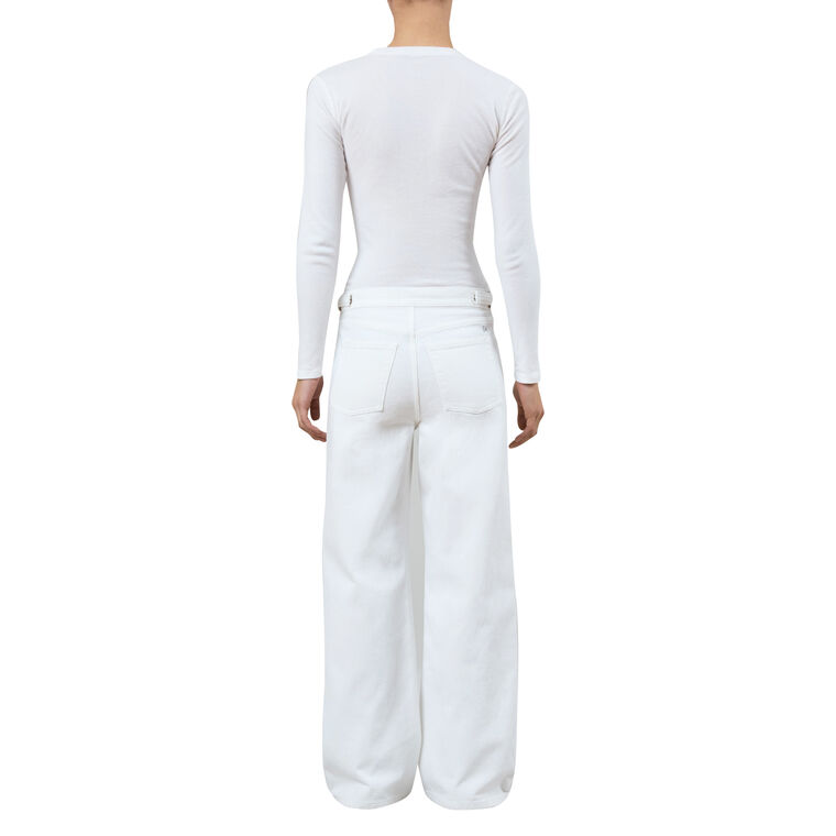 Buckle Wide-Leg Jean image number null