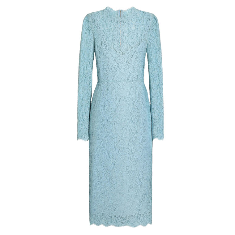 Long Sleeve Lace Midi Dress image number null