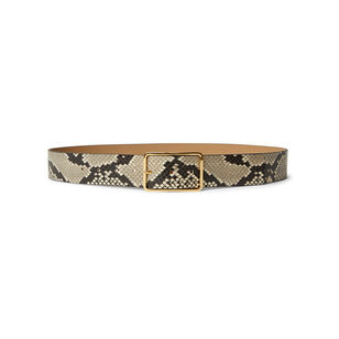 Milla Python Leather Waist Belt
