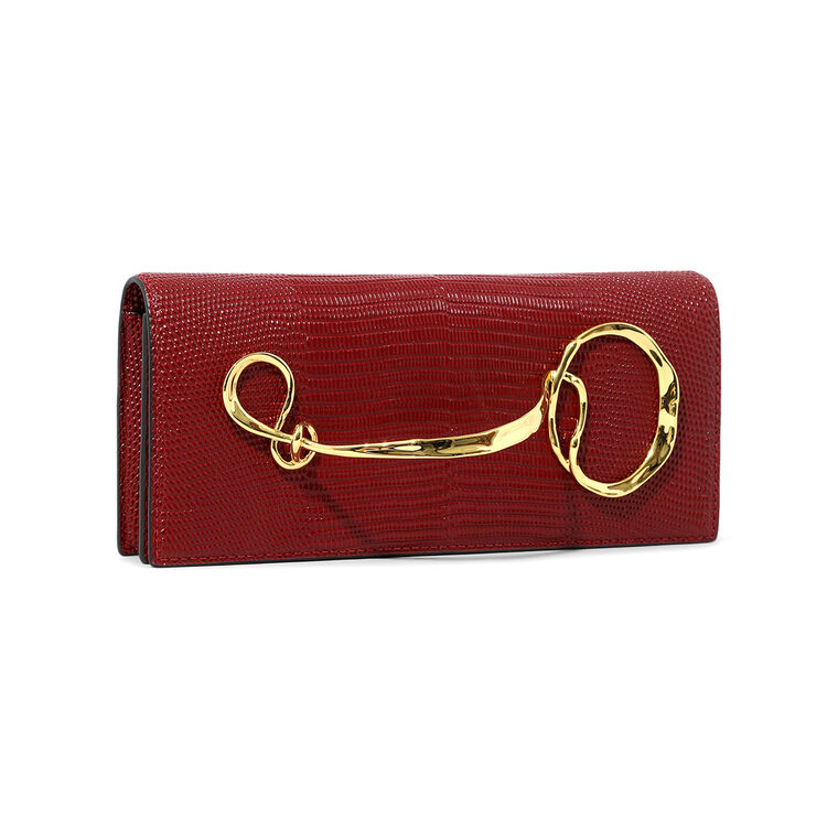 Twisted Gold Side Handle Clutch image number null