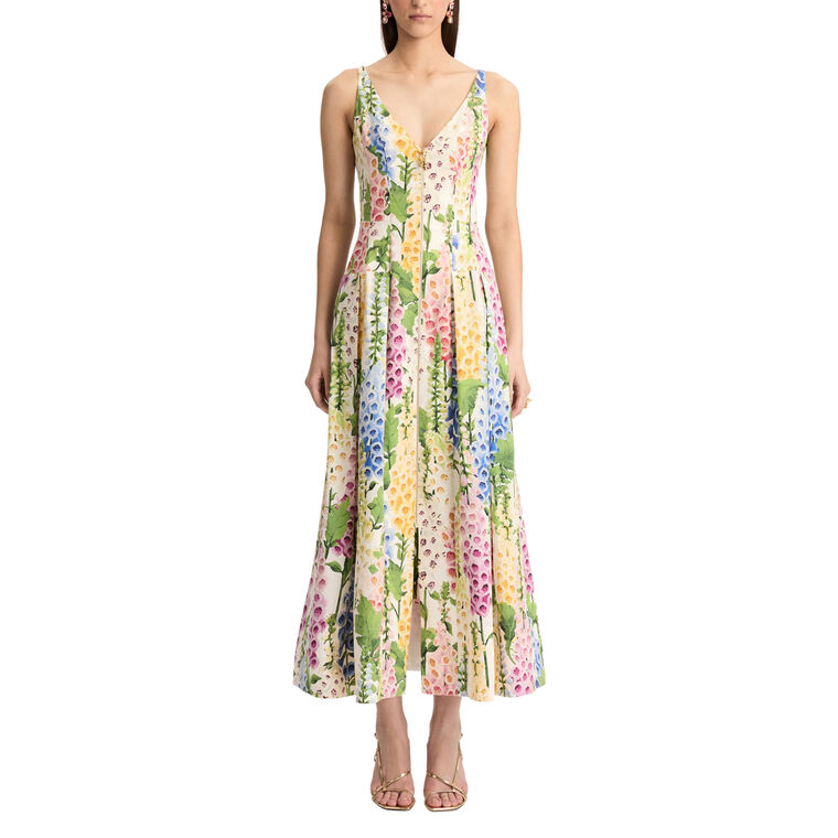 Foxglove Cotton Poplin Dress image number null