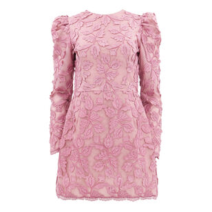 Christy Embroidered Long Sleeve Mini Dress