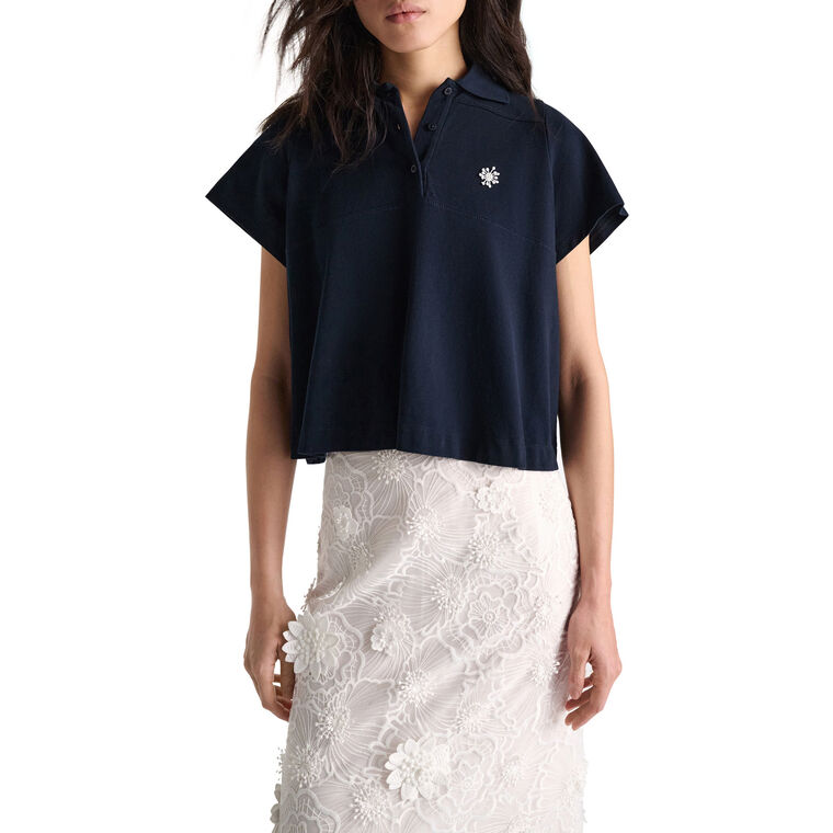 Sporty Romance Short Sleeve Polo Shirt image number null