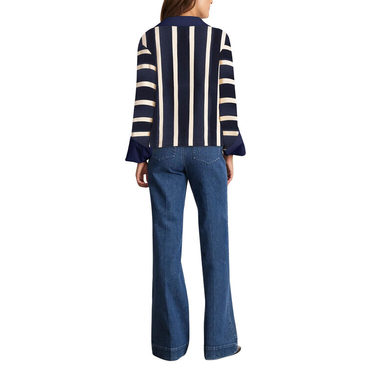 Whitney Long Sleeve Collared Rugby Top image number null