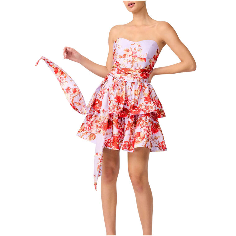 Elina Strapless A-Line Mini Dress image number null
