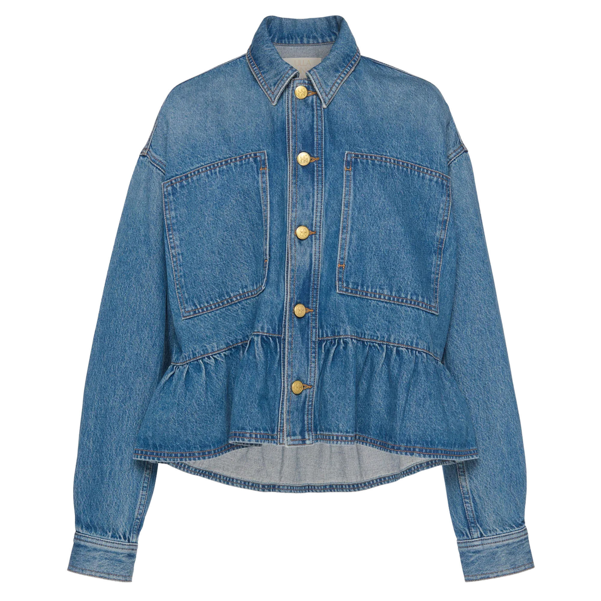 Ulla Johnson Arquette Denim Peplum Jacket | Tootsies