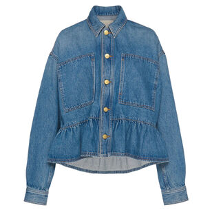 Arquette Denim Peplum Jacket