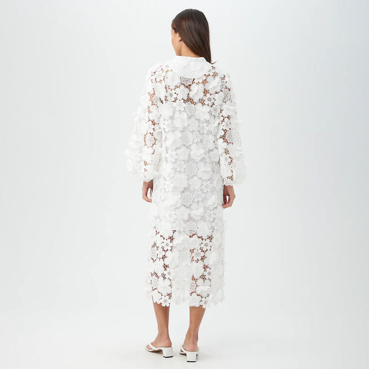 Boheme Floral Lace Embroidery Dress image number null