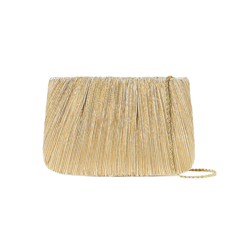 Brit Flat Pleated Clutch image number null