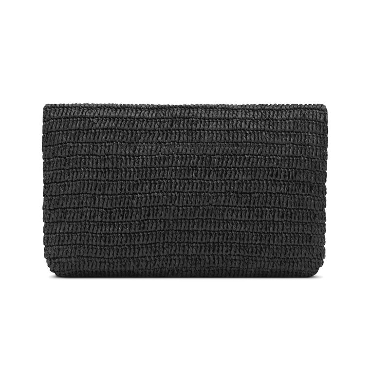 Cassandre Large Envelope Pouch In Raffia image number null