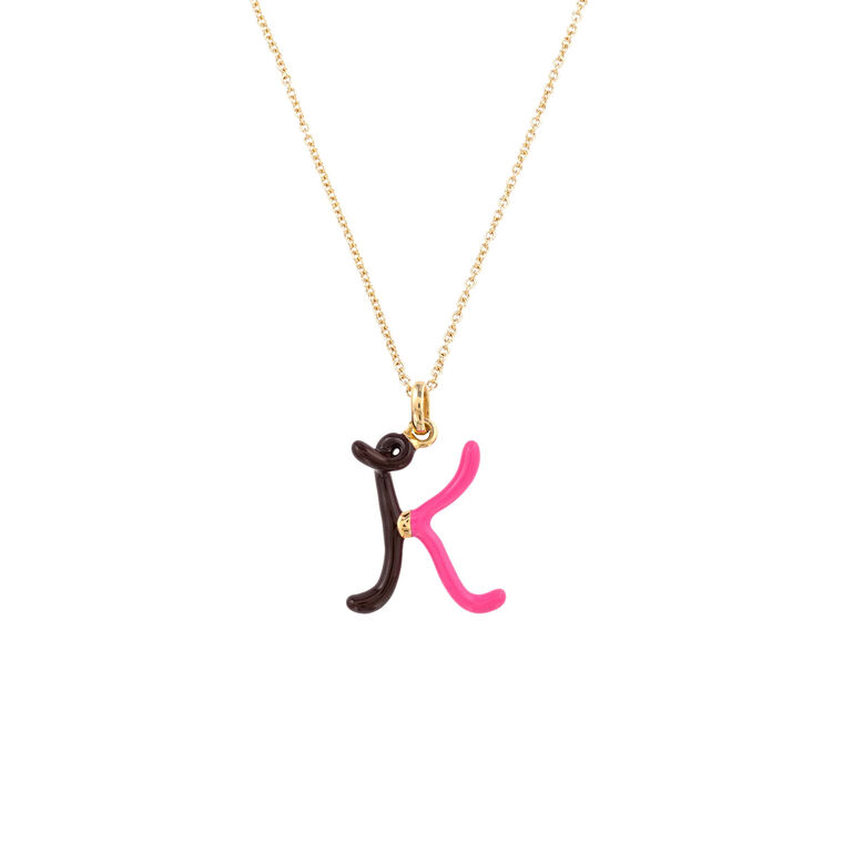 Letter K Charm Necklace