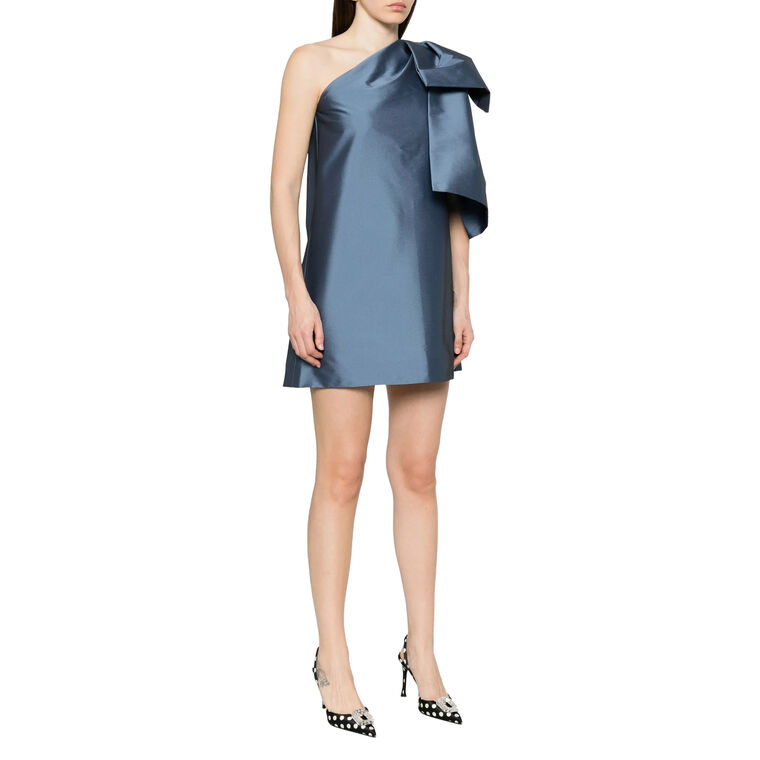 Winnette One-Shoulder Bow Mini Dress image number null