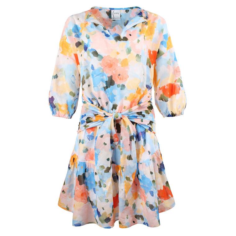 Coco Tie-Waist Mini Dress image number null