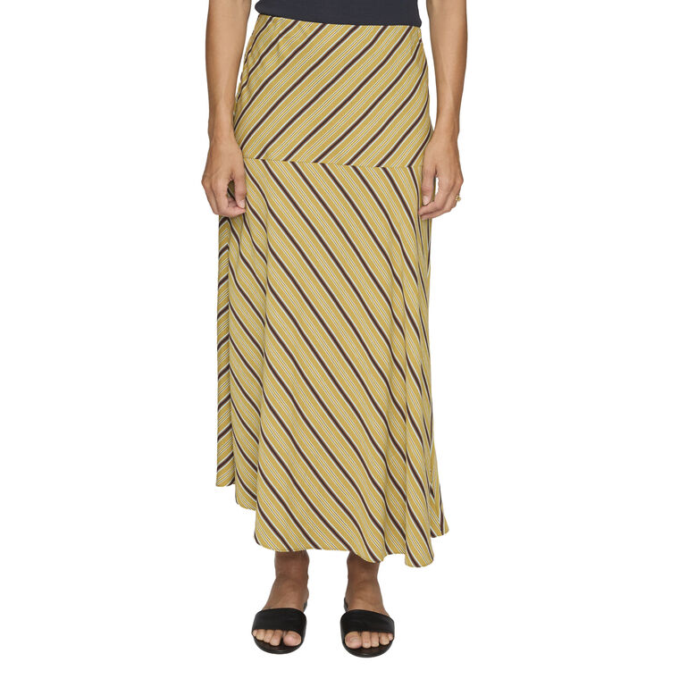Kara Striped Midi Skirt image number null