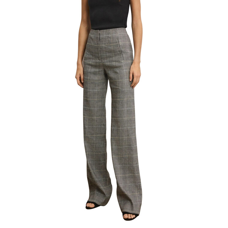 Jude High-Rise Pant In Glen Plaid image number null