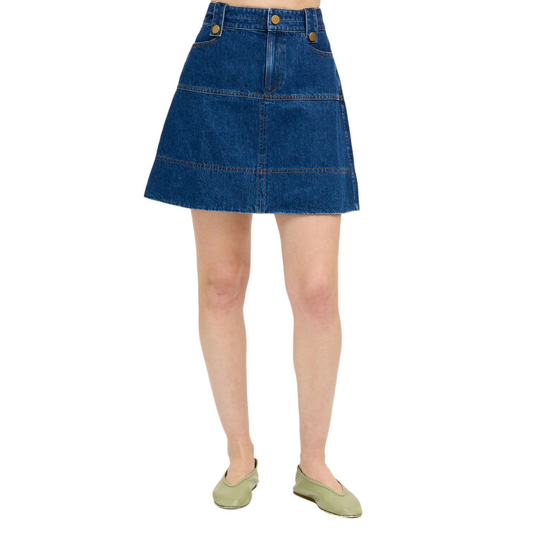 Hudie Denim Mini Skirt image number null
