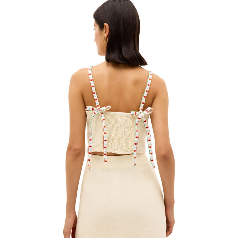 Wyatt Sleeveless Cropped Top image number null