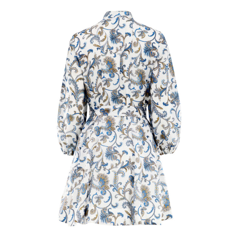 Kumar Belted Paisley-Print Mini Dress image number null