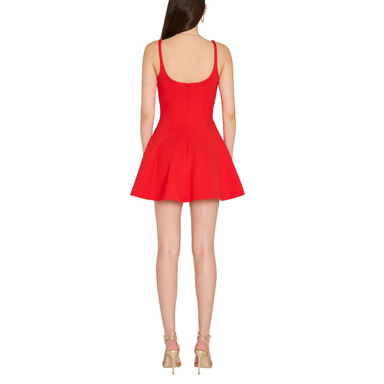 Loren Sleeveless Square Neck Mini Dress image number null