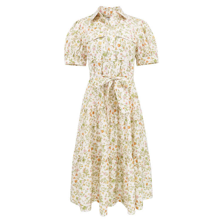 Buffy Floral Utility Shirtdress image number null