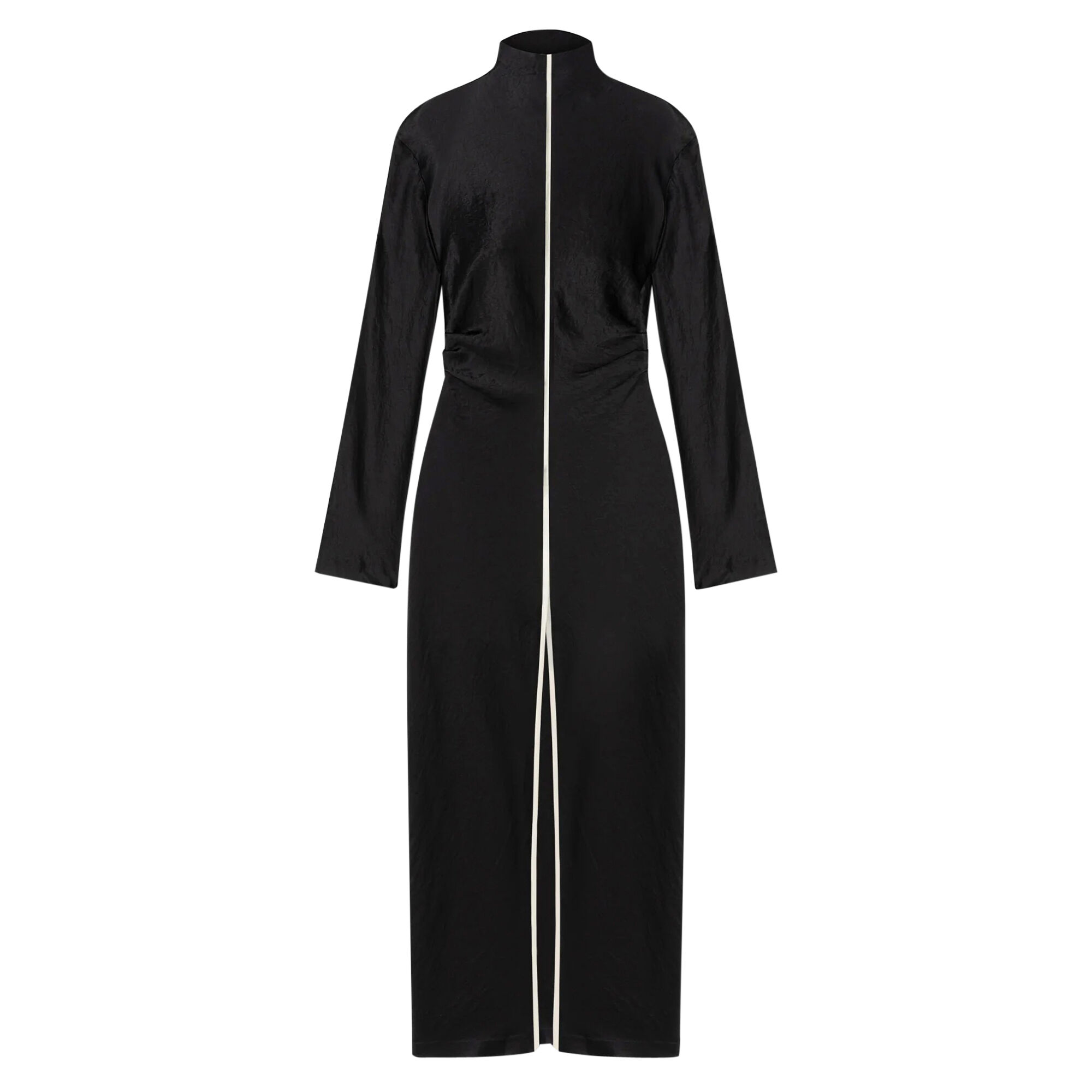 Cosett Crinkle Satin Midi Dress