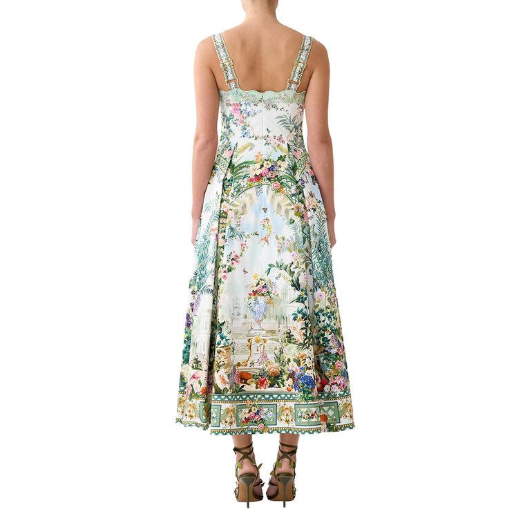 Sleeveless Fit And Flare Midi Dress image number null