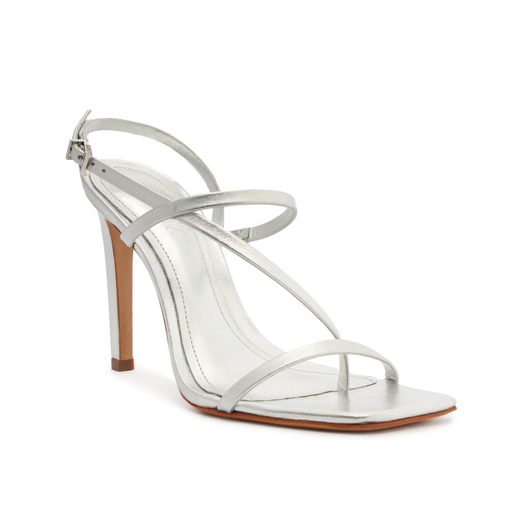 Heloise 108mm High Metallic Leather Sandal image number null