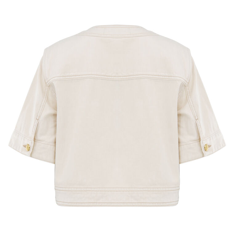 Elias Short Sleeve Denim Jacket image number null