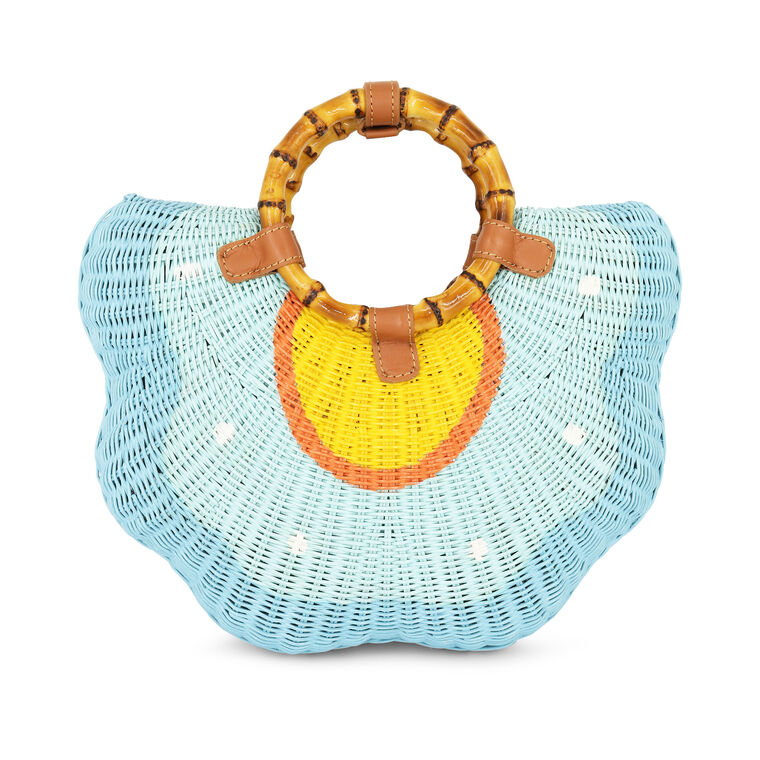Lorena Flower Wicker Handbag image number null