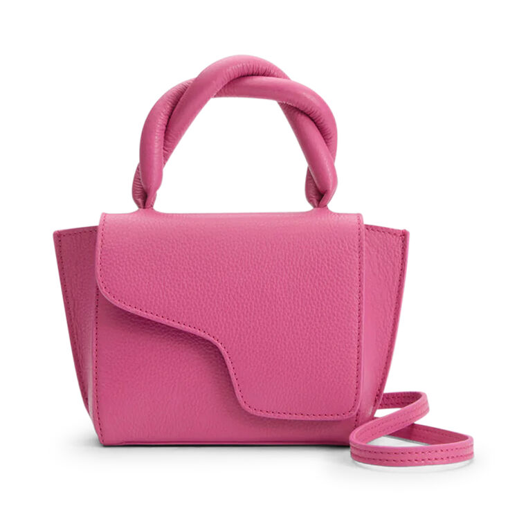 Montalcino Grained Leather Top Handle Mini Bag image number null