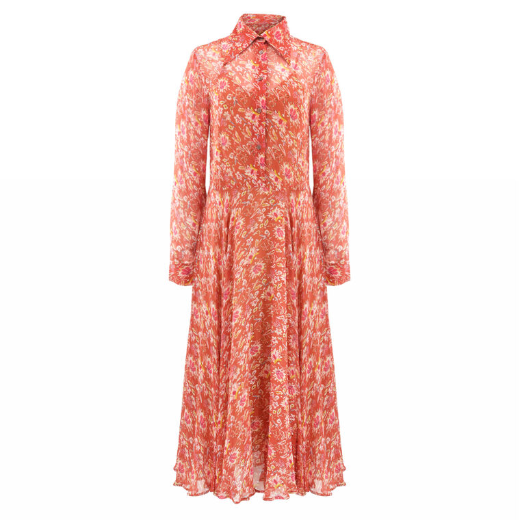 Aelin Sunset Ember Dress image number null