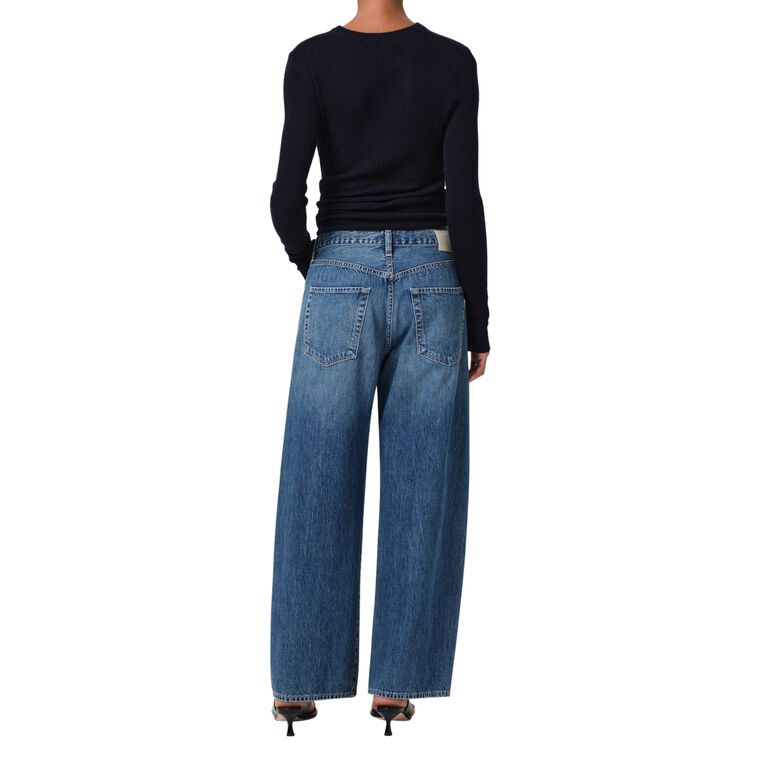 Brynn Wide-Leg Denim Trouser image number null
