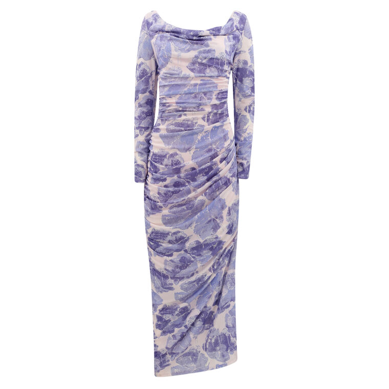 Solana Floral Print Long Sleeve Maxi Dress image number null