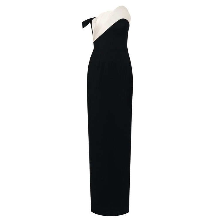 The Nyx Petal Off-The-Shoulder Column Gown image number null