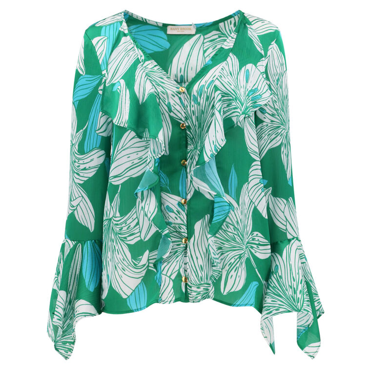 Savanna Ruffle Blouse image number null