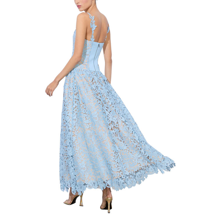 Anabella Scoop Neck Drop Waist Midi Dress image number null