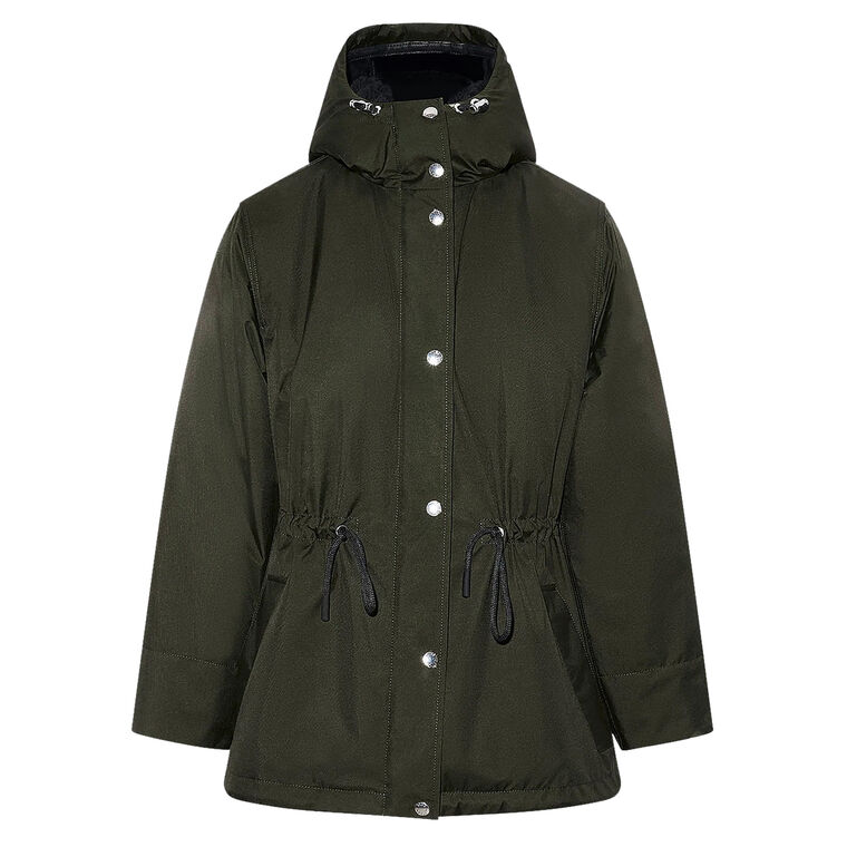 Waterproof Parka With Shearling Trim image number null