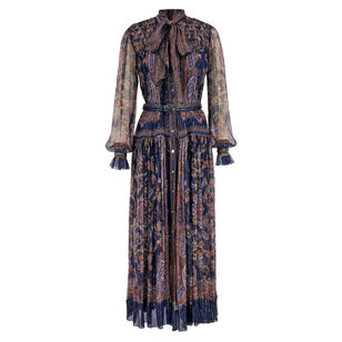 Printed Georgette Midi Dress
